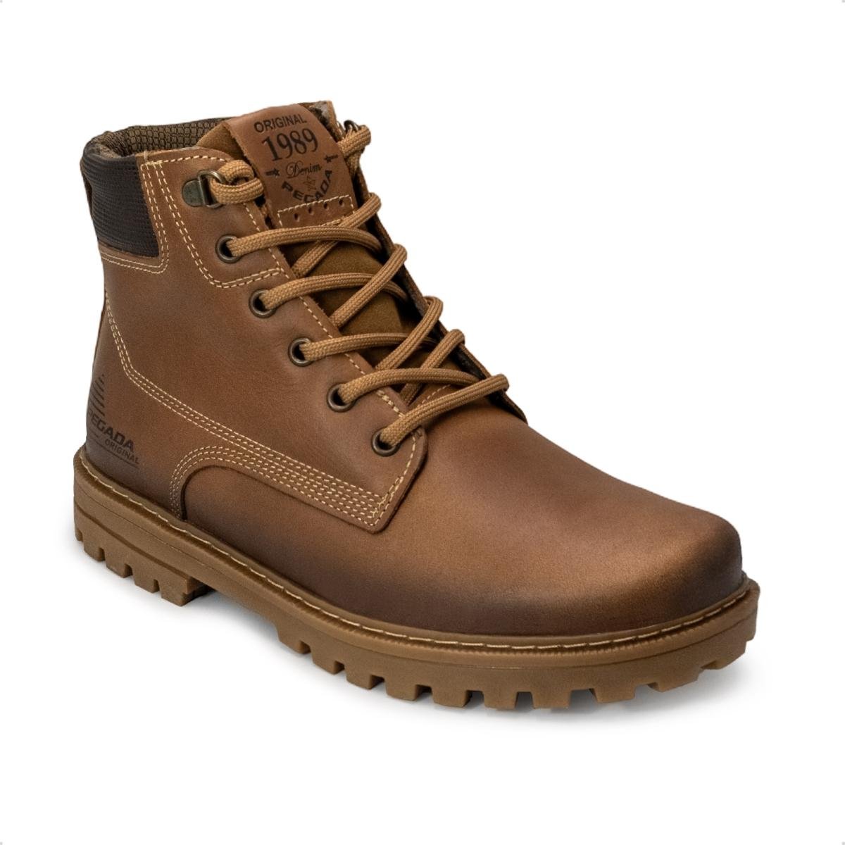 Bota Pegada Masculina Jungle em Couro 181511 Marrom 2