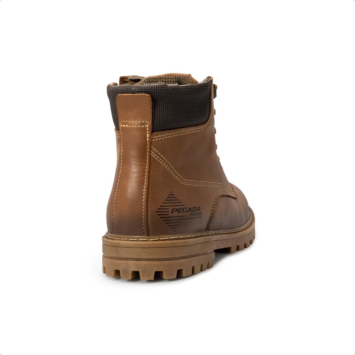 Bota Pegada Masculina Jungle em Couro 181511 Marrom 5