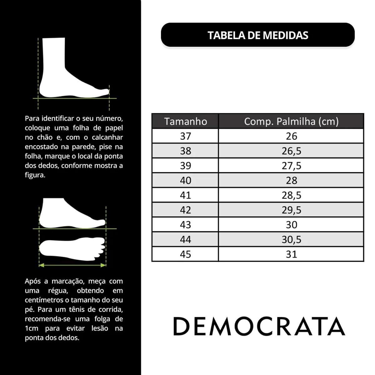 Tênis de Couro Democrata Masculino Bill 240902 Preto 6