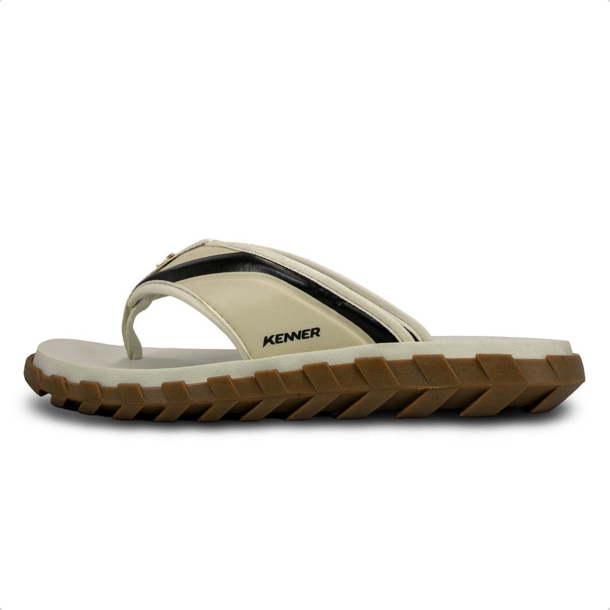 Chinelo Kenner Masculino Megah Turbo Off White 3
