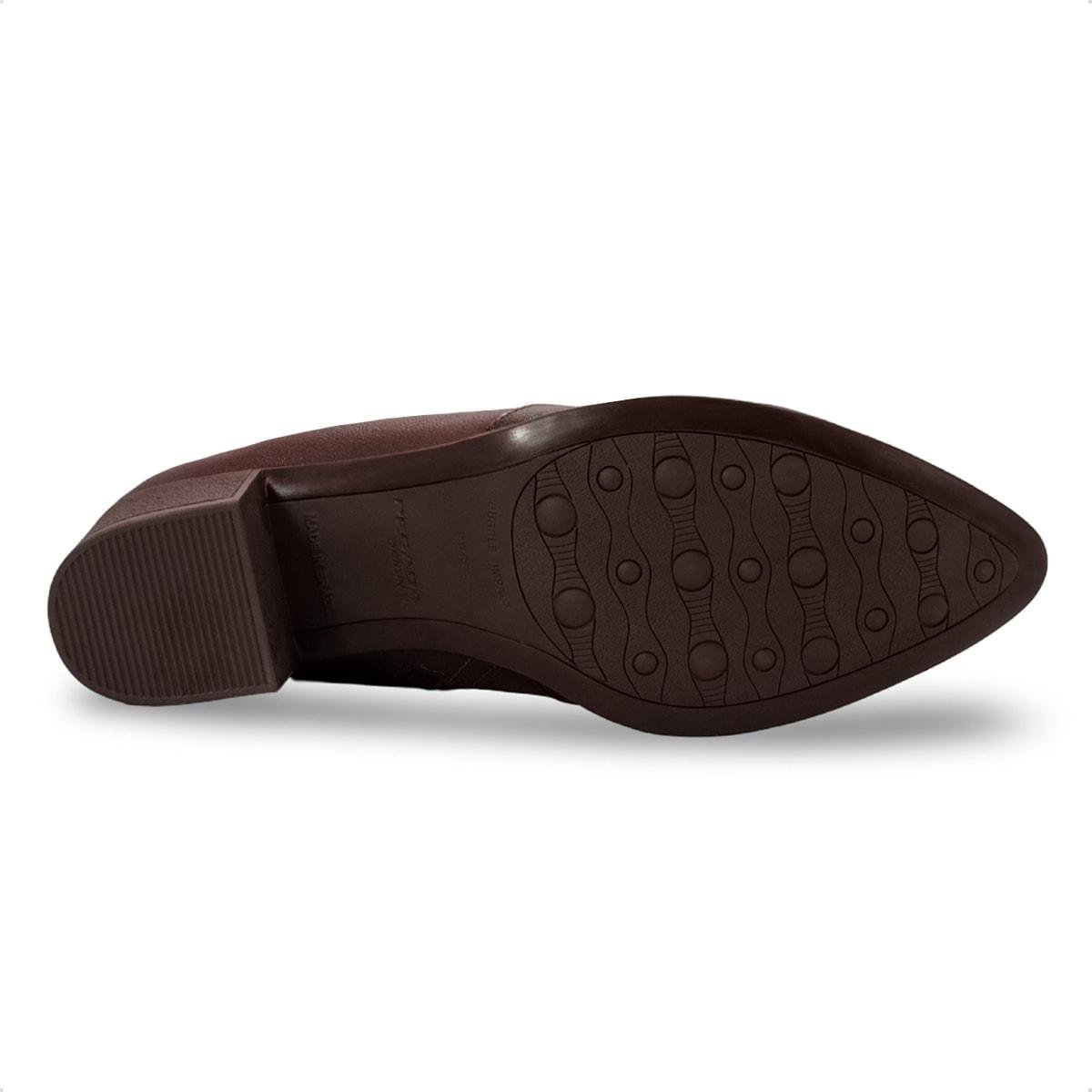 Bota Pegada Feminina Camille Casual em Couro 280906 Marrom 5