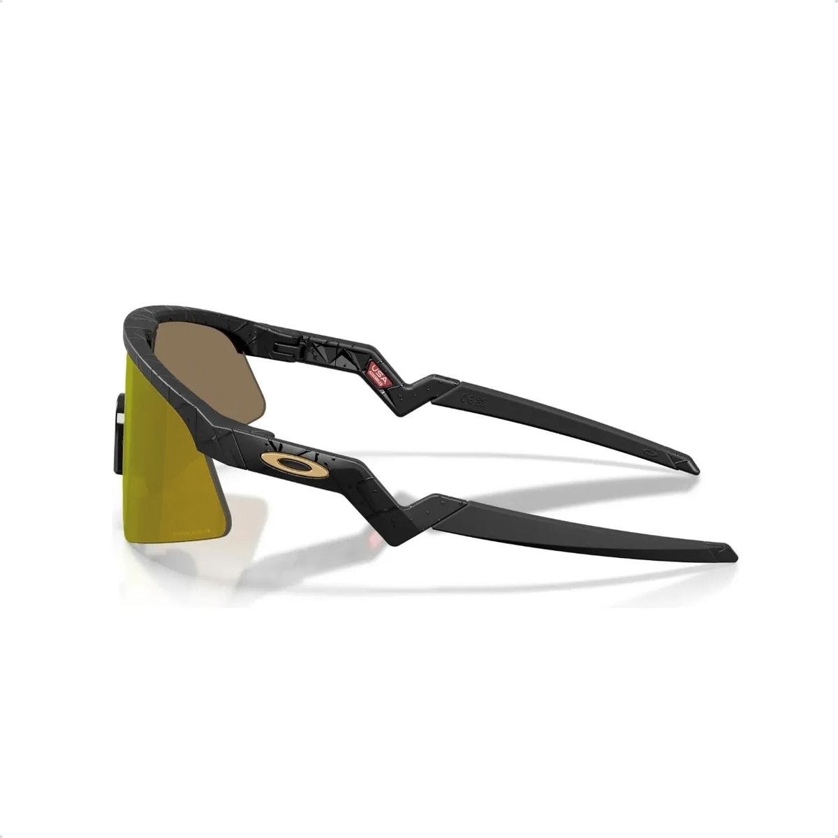 Óculos de Sol Oakley Infantil Resistor Sweep Players Collection Prizm 24K Preto/Amarelo 4