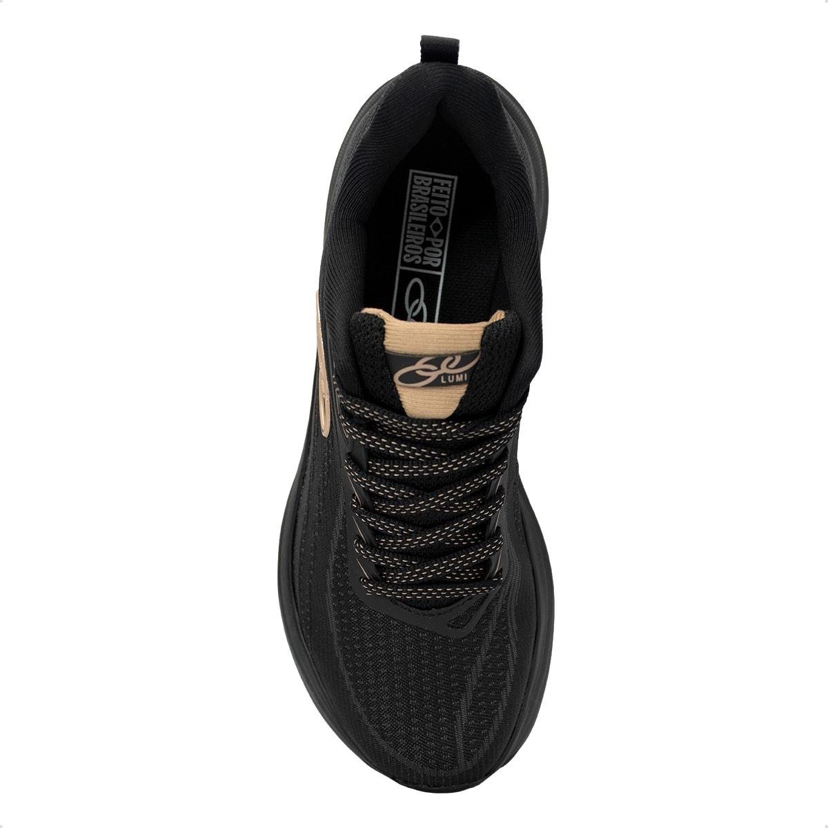 Tênis Olympikus Feminino Lumi Caminhada Preto/Bege 3