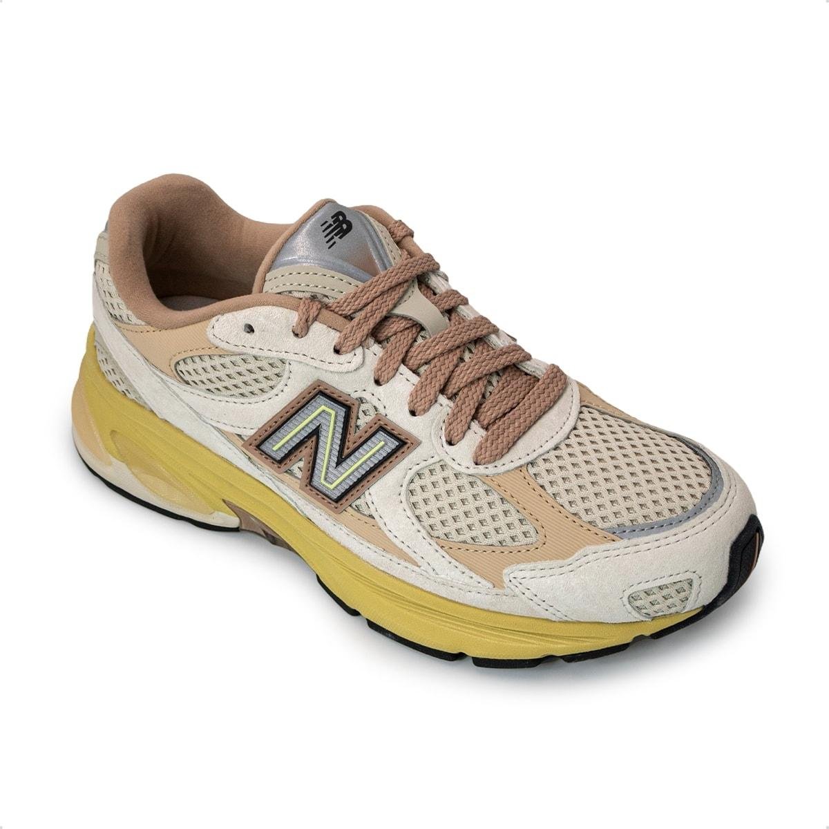 Tênis New Balance Unissex 2010 Off White/Amarelo 2