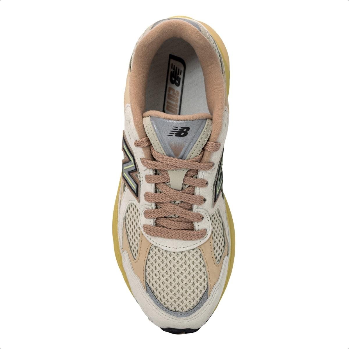 Tênis New Balance Unissex 2010 Off White/Amarelo 3