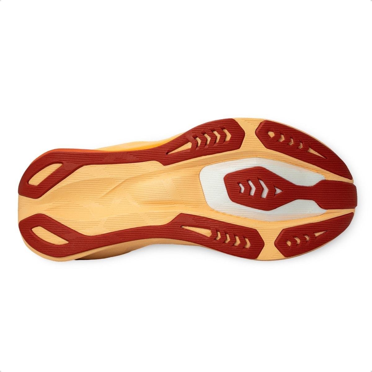 Tênis Asics Feminino Novablast 6 Corrida Cinza/Laranja 5