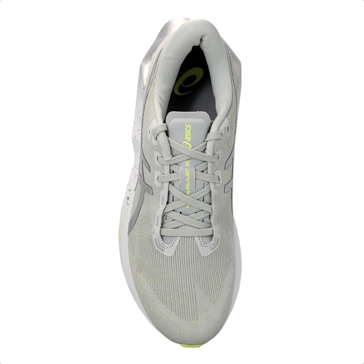 Tênis Asics Feminino Novablast 6 Platinum Corrida Cinza 3