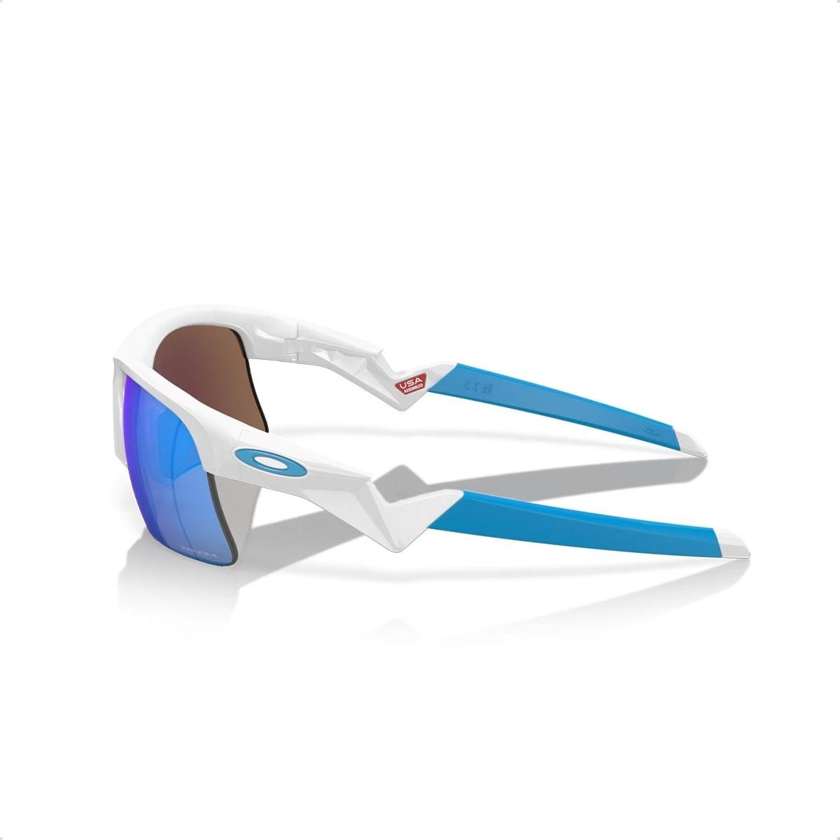 Óculos de Sol Oakley Infantil Capacitor Prizm Safira Branco/Azul 4