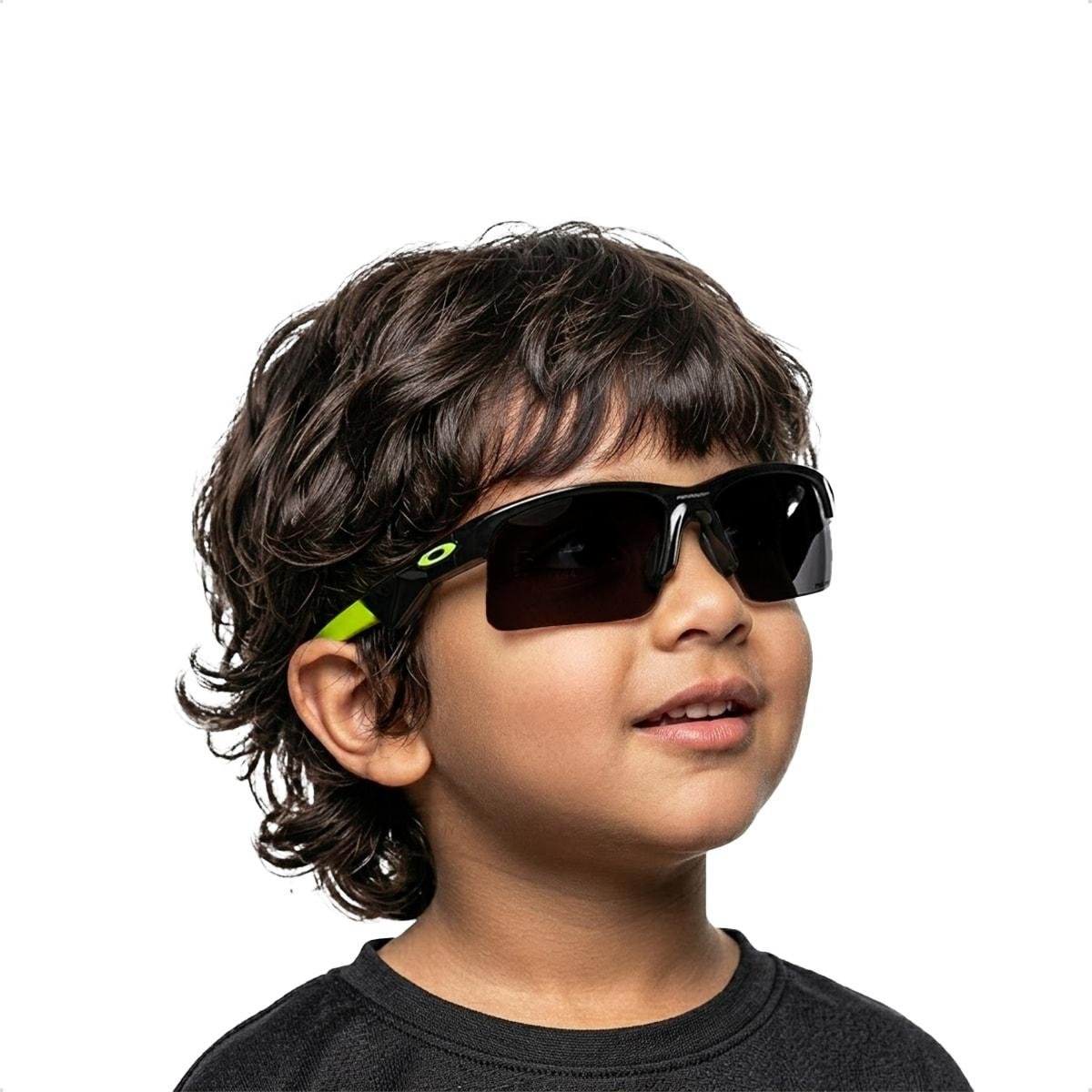 Óculos de Sol Oakley Infantil Capacitor Prizm Grey Preto/Verde claro 3