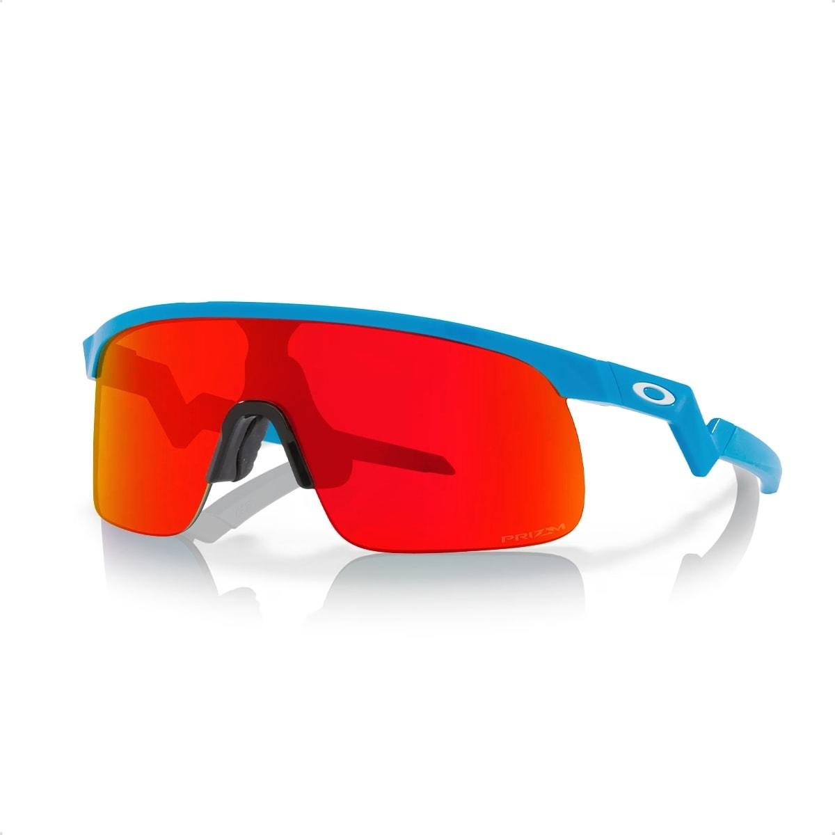 Óculos de Sol Oakley Infantil Resistor Prizm Ruby Ciclismo Azul 2