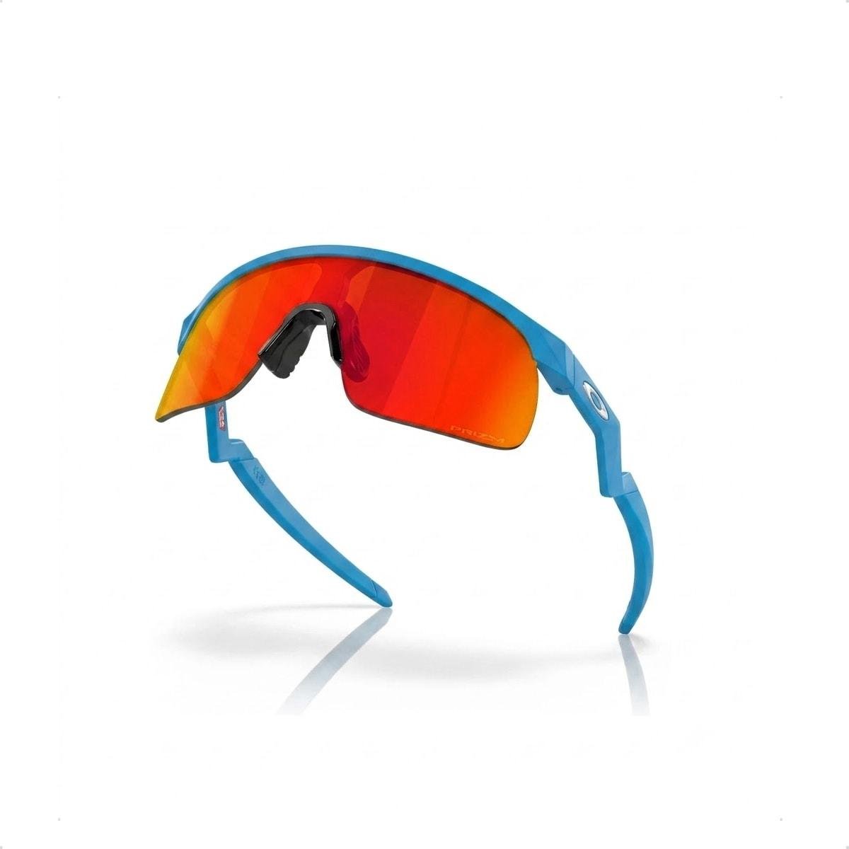 Óculos de Sol Oakley Infantil Resistor Prizm Ruby Ciclismo Azul 4