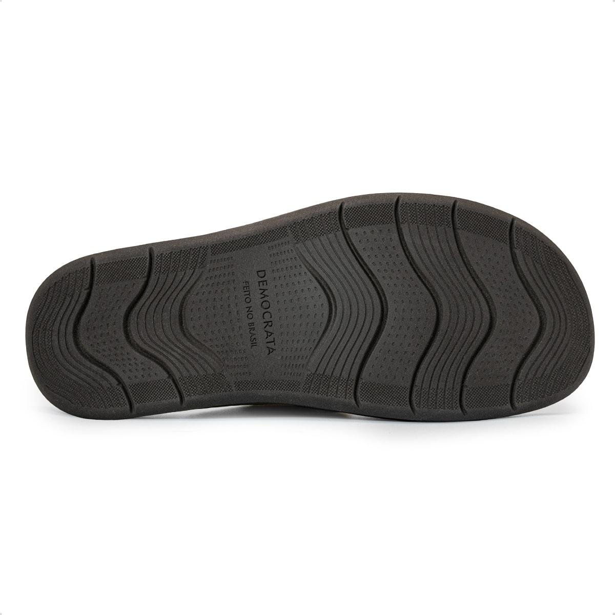Sandália de Couro Democrata Masculina Double Lazy 693103 Marrom 5