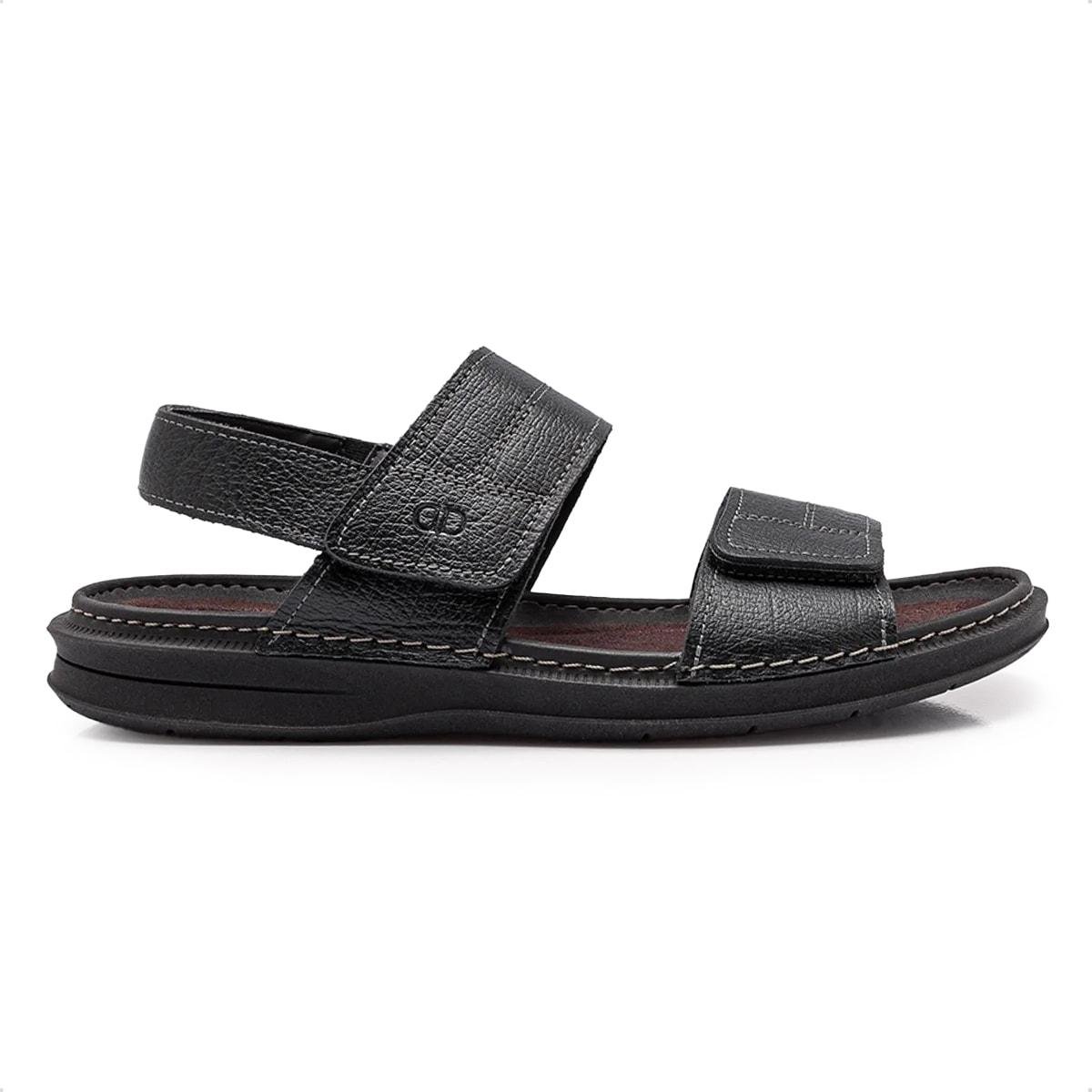 Sandália de Couro Democrata Masculina Easy Lazy 693104
