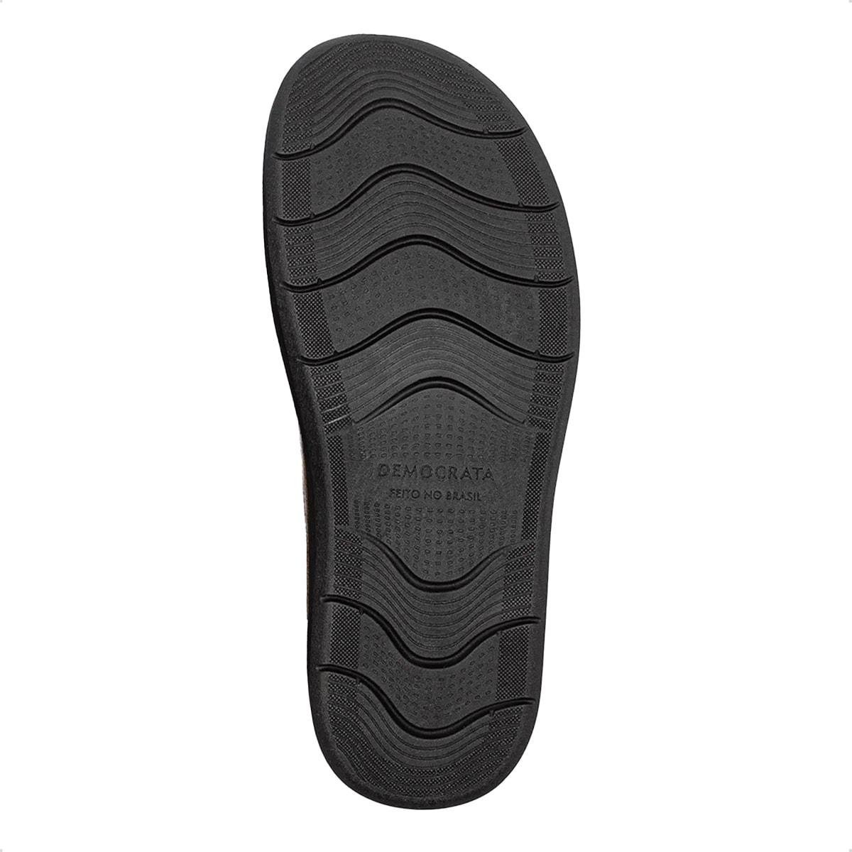 Sandália de Couro Democrata Masculina Lazy 693101 Marrom 4