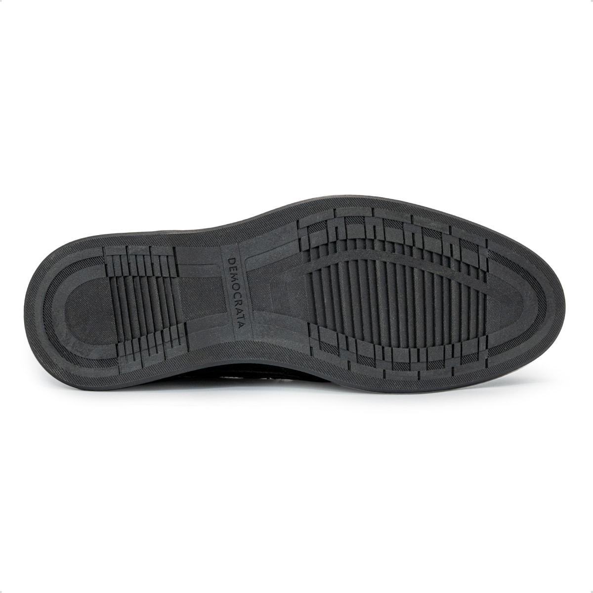 Sapato Social de Couro Democrata Masculino Metropolitan Noah 273301 Preto 5