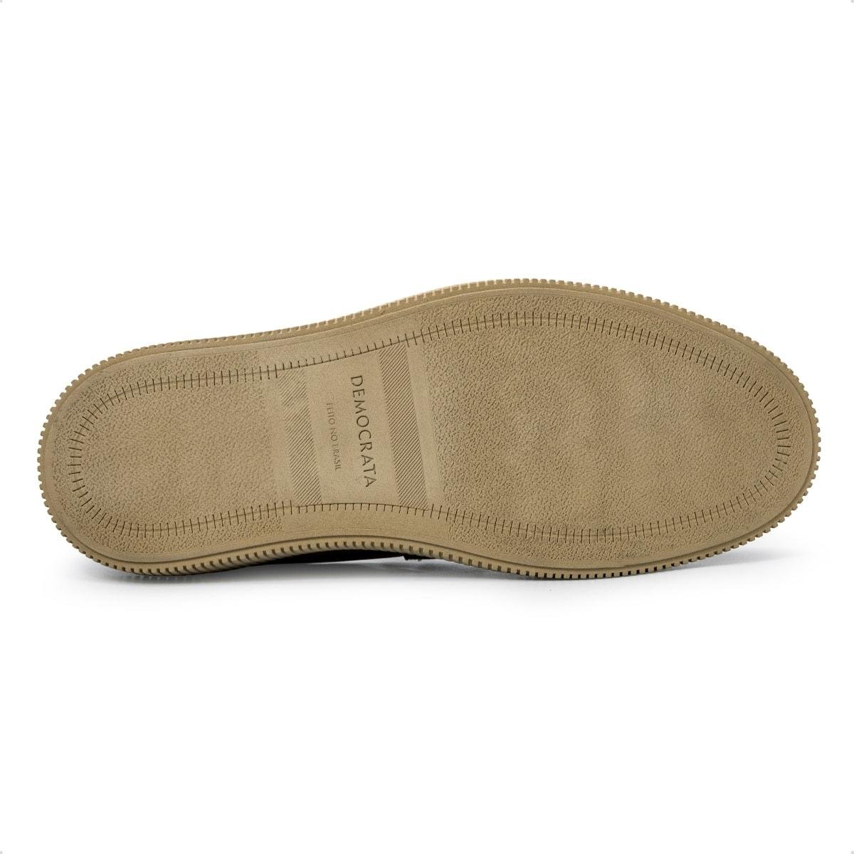 Sapato Social de Couro Democrata Masculino Slip-on Metropolitan Marino 604402 Marrom Claro 5