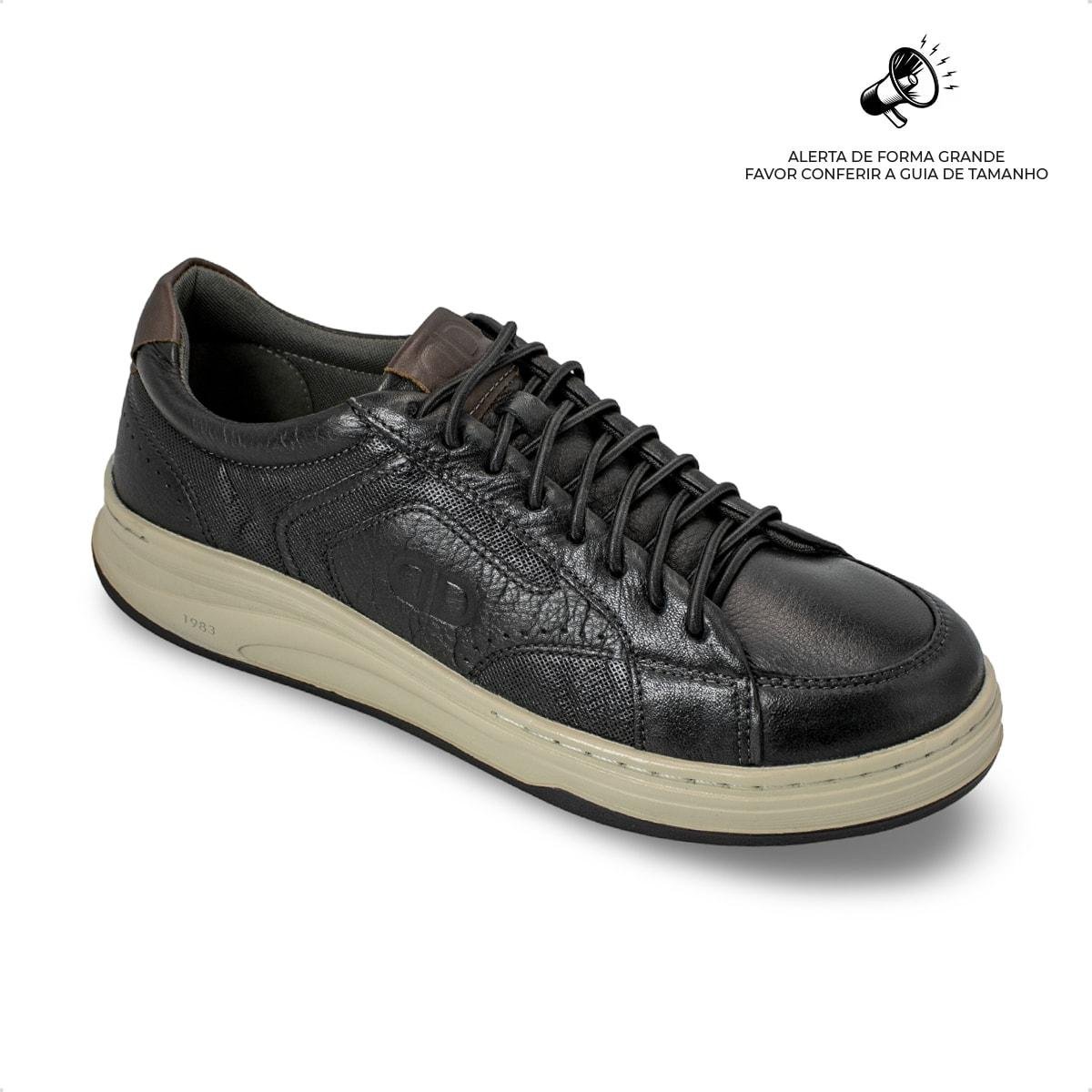 Sapatênis Democrata Masculino Denin Step 640301 Preto 2