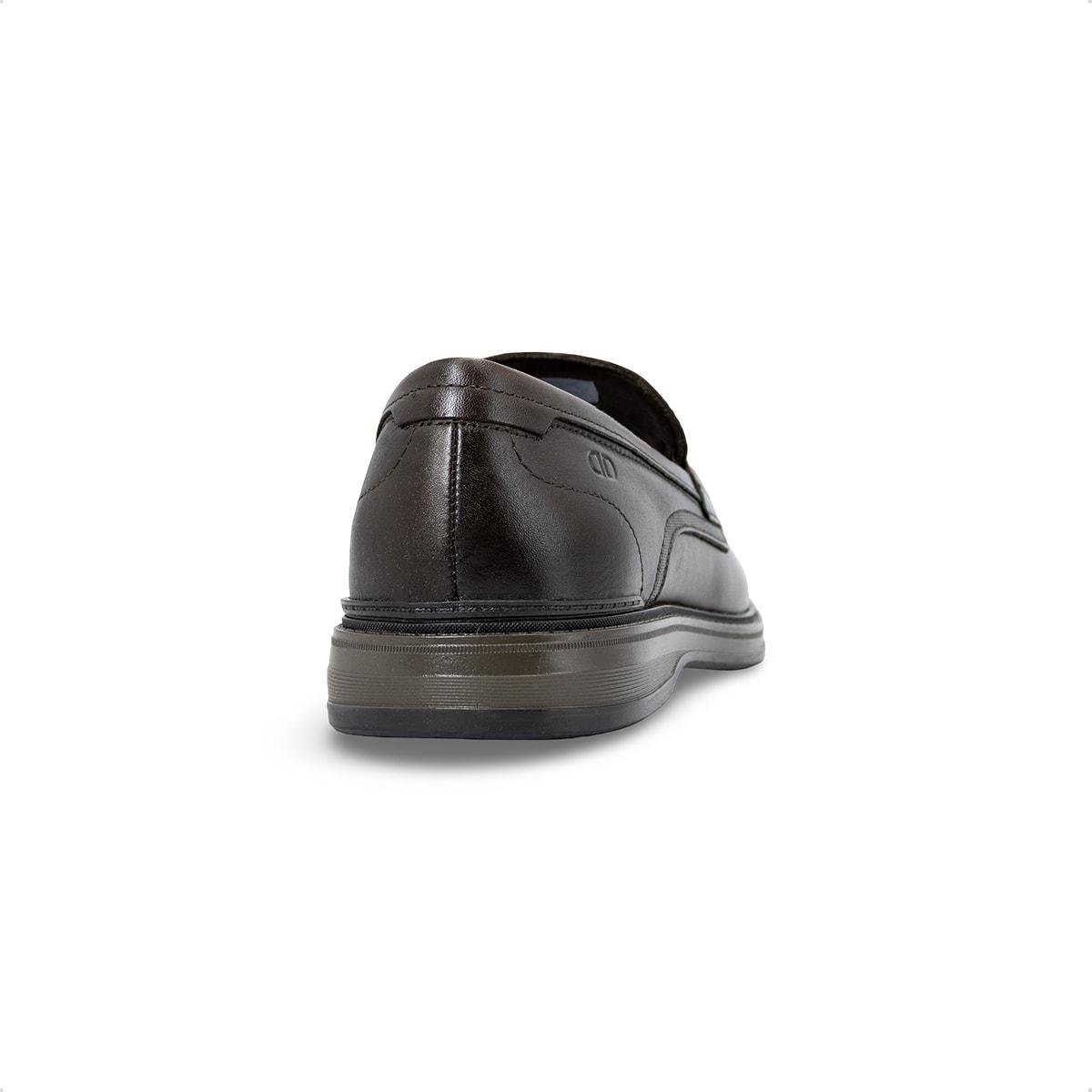Sapato Social de Couro Democrata Masculino Slip-on Metropolitan Noah 273302 Marrom Escuro 4