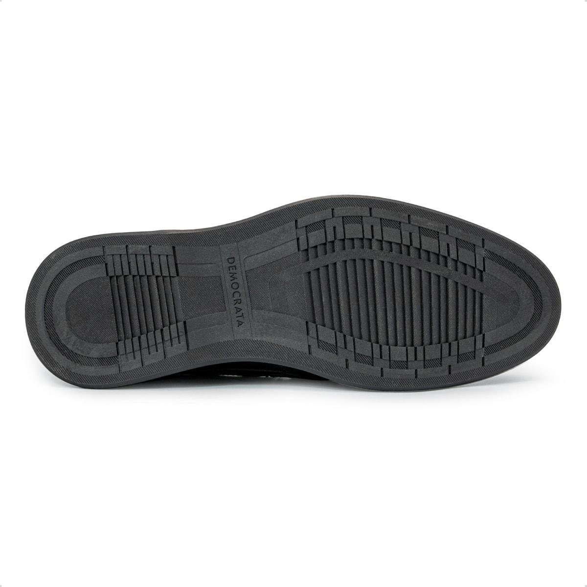 Sapato Social de Couro Democrata Masculino Slip-on Metropolitan Noah 273302 Marrom Escuro 5