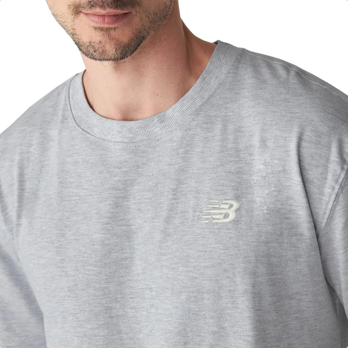 Camiseta New Balance Masculina Small Logo Cinza 2