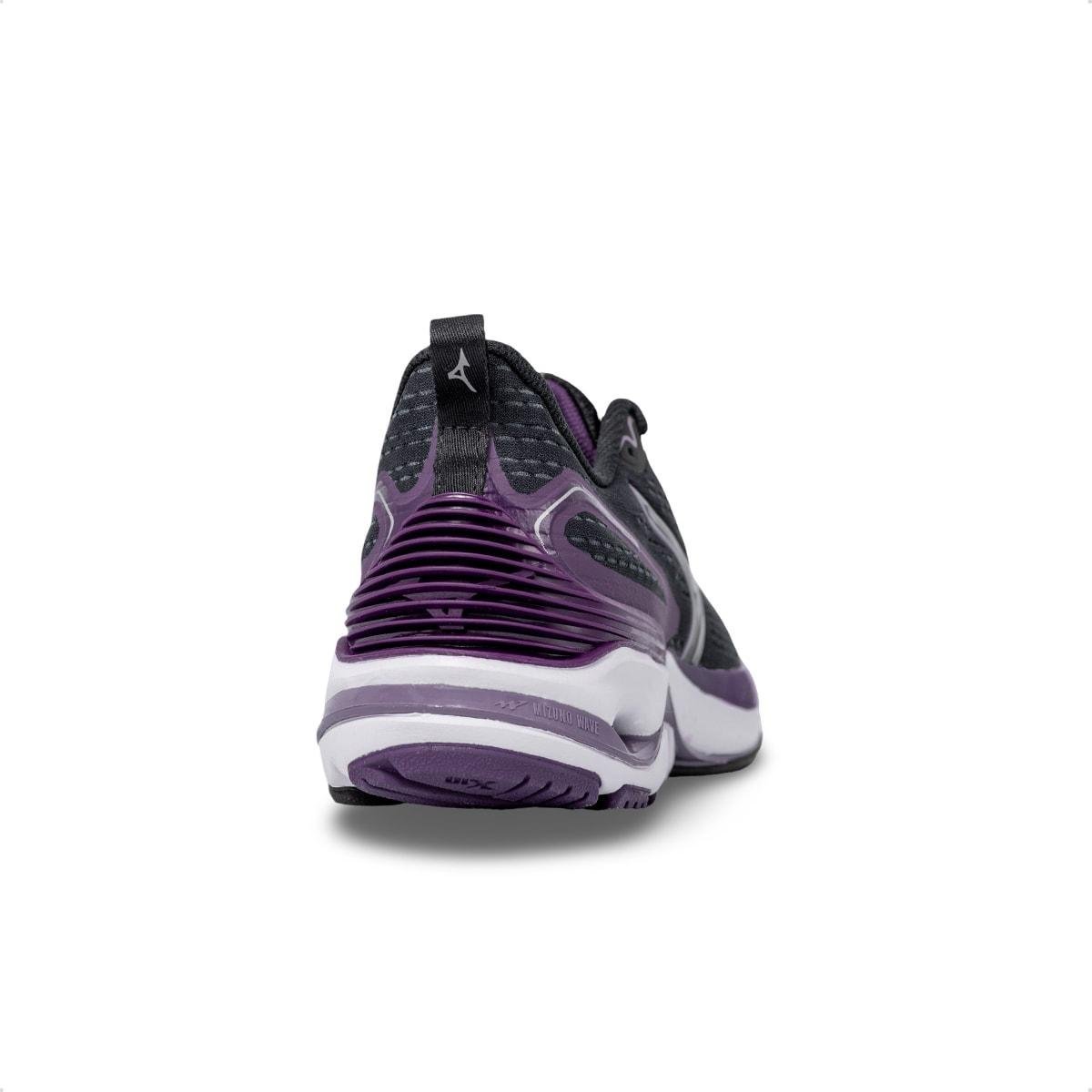 Tênis Mizuno Feminino Wave Dynasty 8 Corrida Preto/Roxo 5