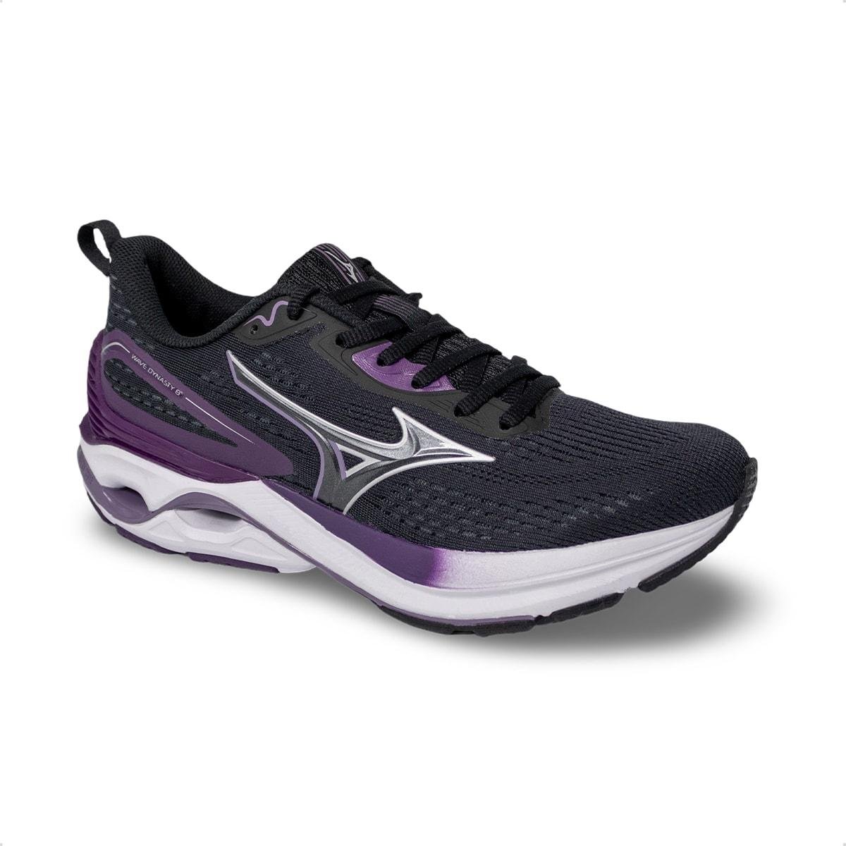 Tênis Mizuno Feminino Wave Dynasty 8 Corrida Preto/Roxo 2