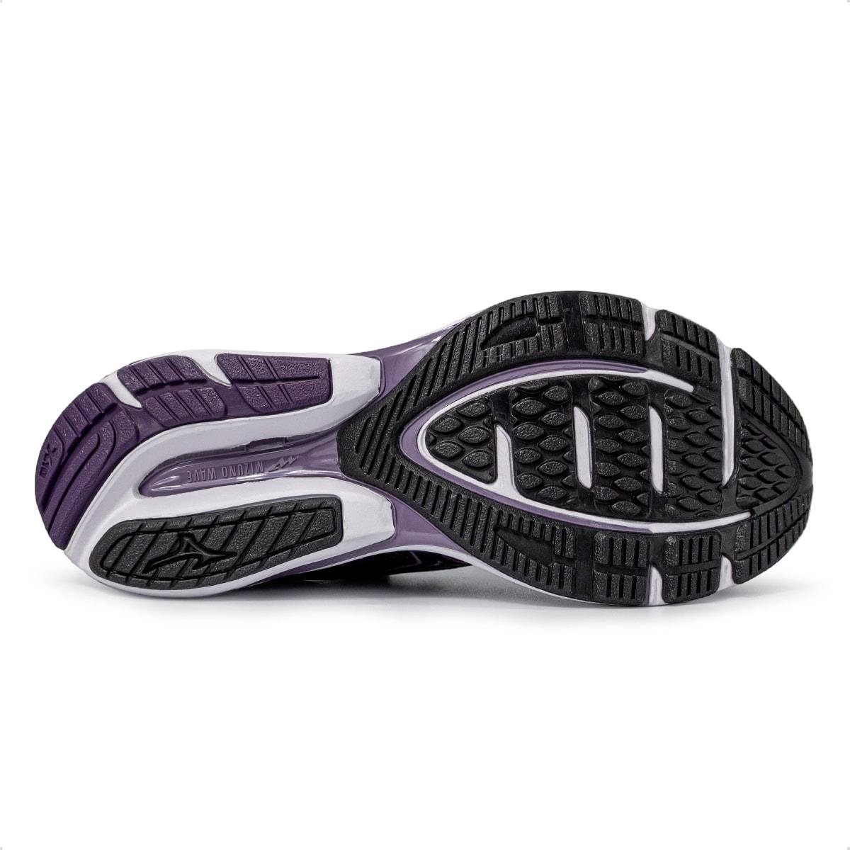 Tênis Mizuno Feminino Wave Dynasty 8 Corrida Preto/Roxo 6