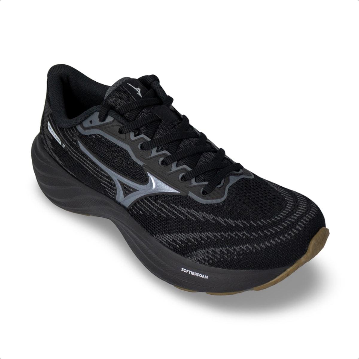 Tênis Mizuno Masculino Goya 3 Corrida Preto/Chumbo 2