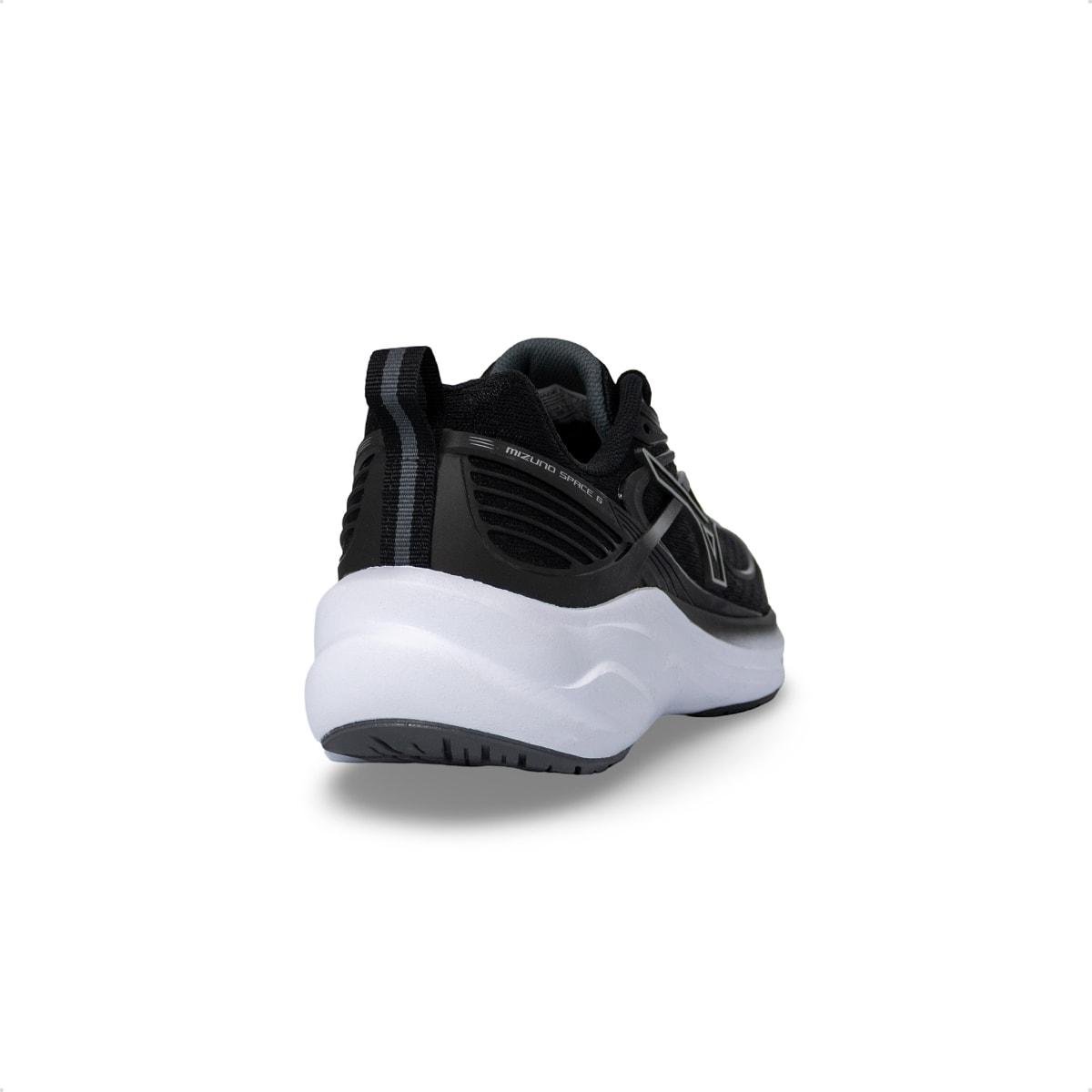 Tênis Mizuno Masculino Space 6 Corrida Preto/Branco 4