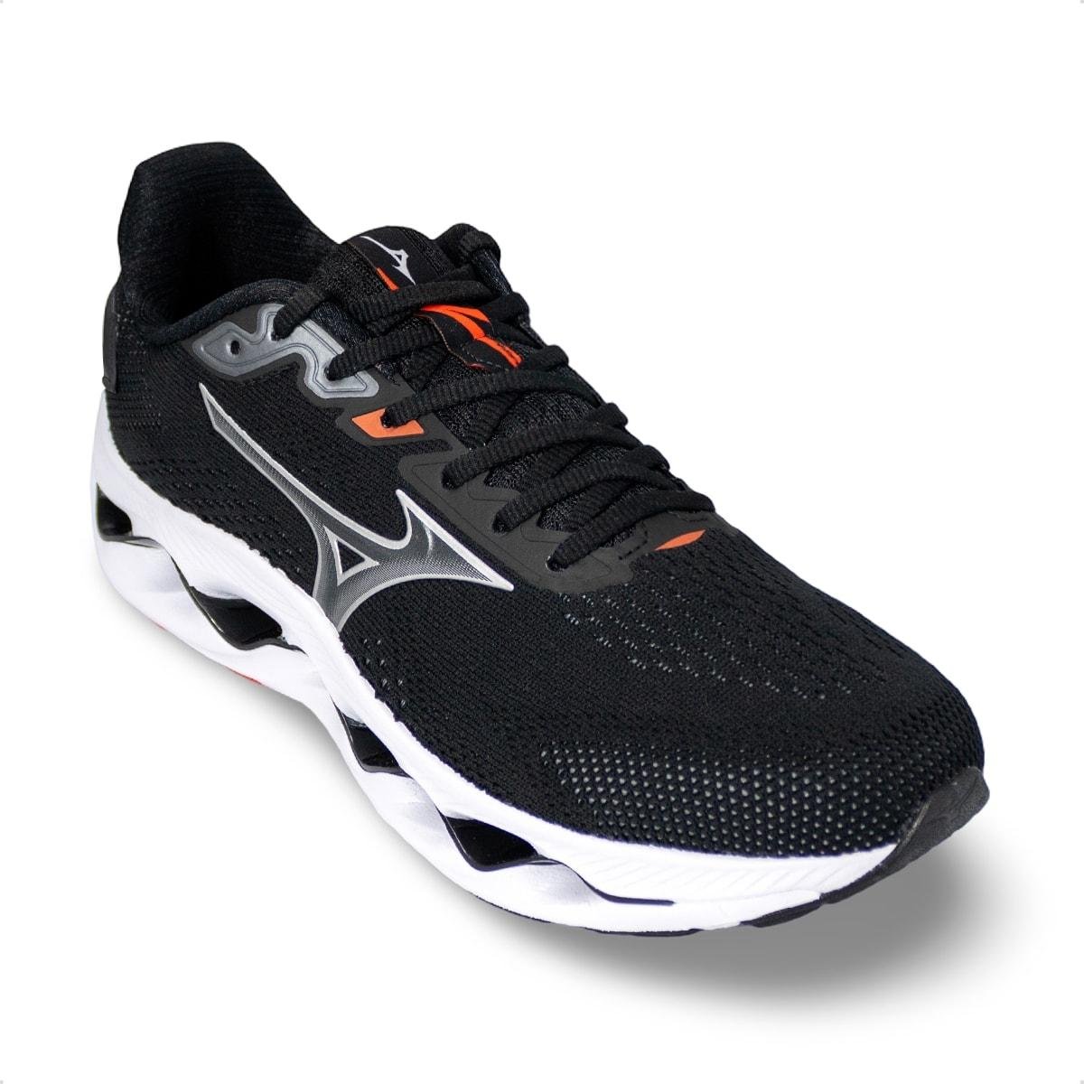 Tênis Mizuno Masculino Wave Legend 5 Corrida Preto/Vermelho 2