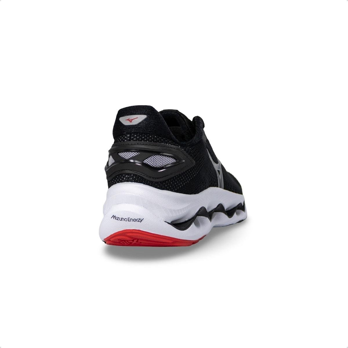 Tênis Mizuno Masculino Wave Legend 5 Corrida Preto/Vermelho 4