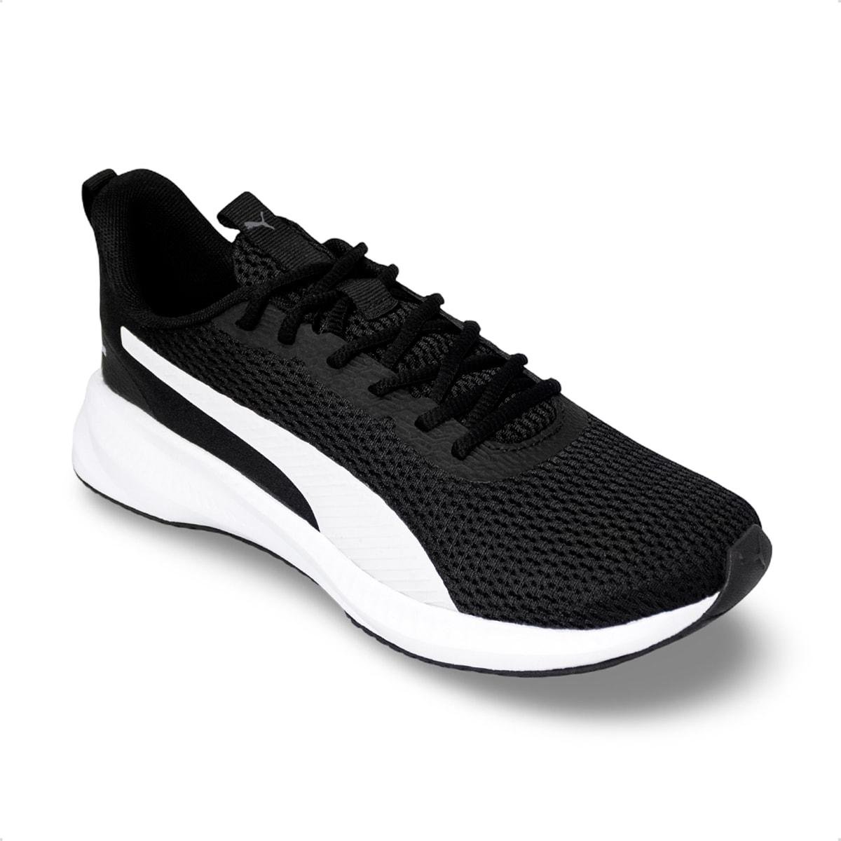 Tênis Puma Masculino Flyer Lite 3 Corrida Preto/Branco 2