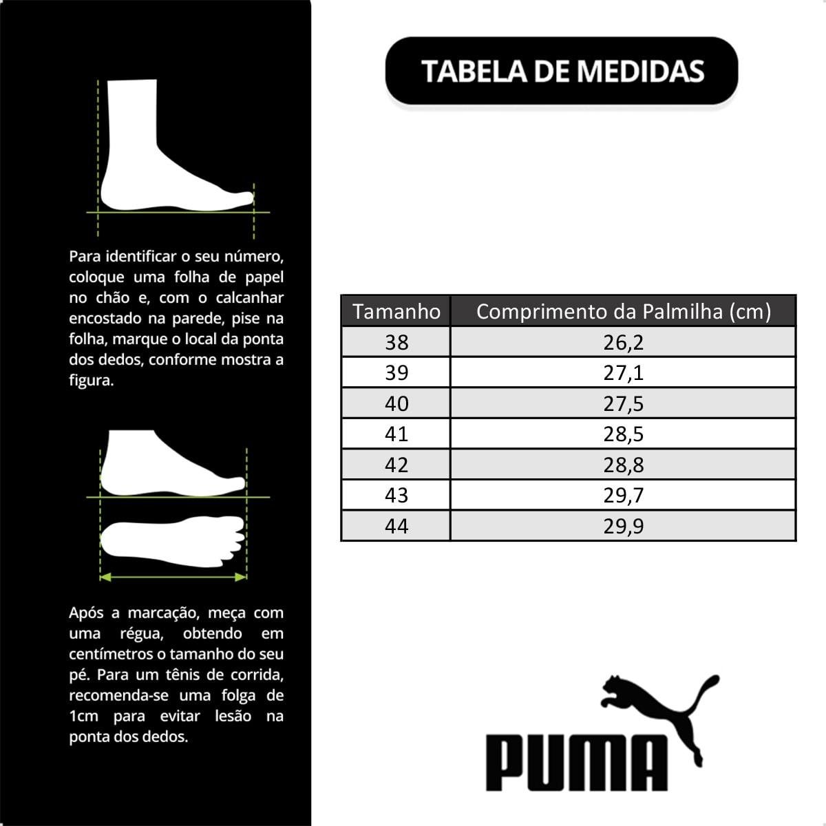 Tênis Puma Masculino Flyer Lite 3 Corrida Preto/Branco 6