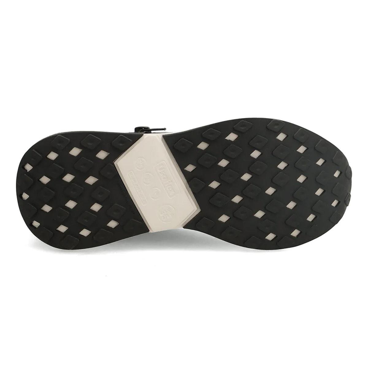 Tênis Usaflex Feminino em Couro Com Zíper Lateral Casual AK10014 Preto/Off White 5