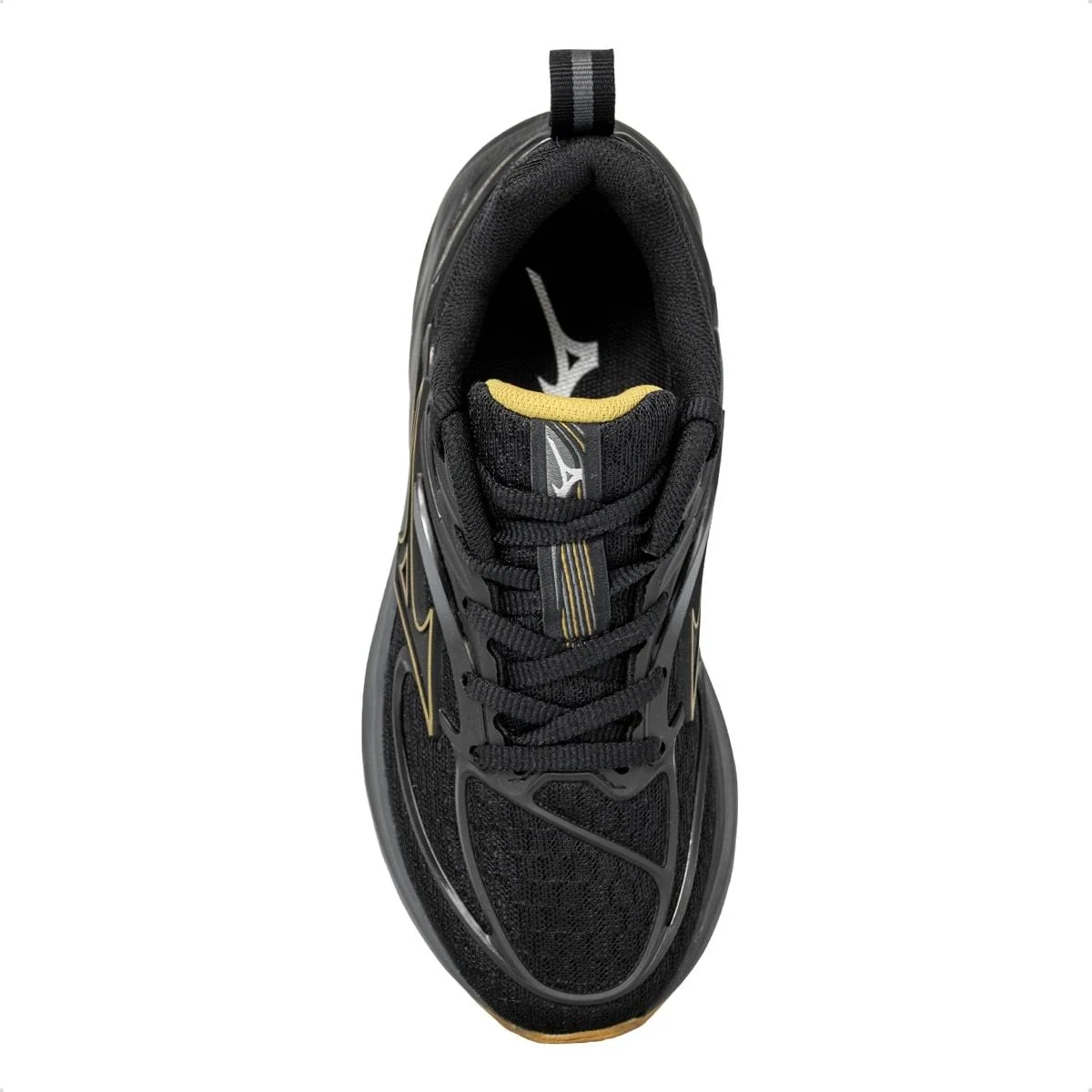 Tênis Mizuno Masculino Space 6 Corrida Junior Preto/Dourado 3