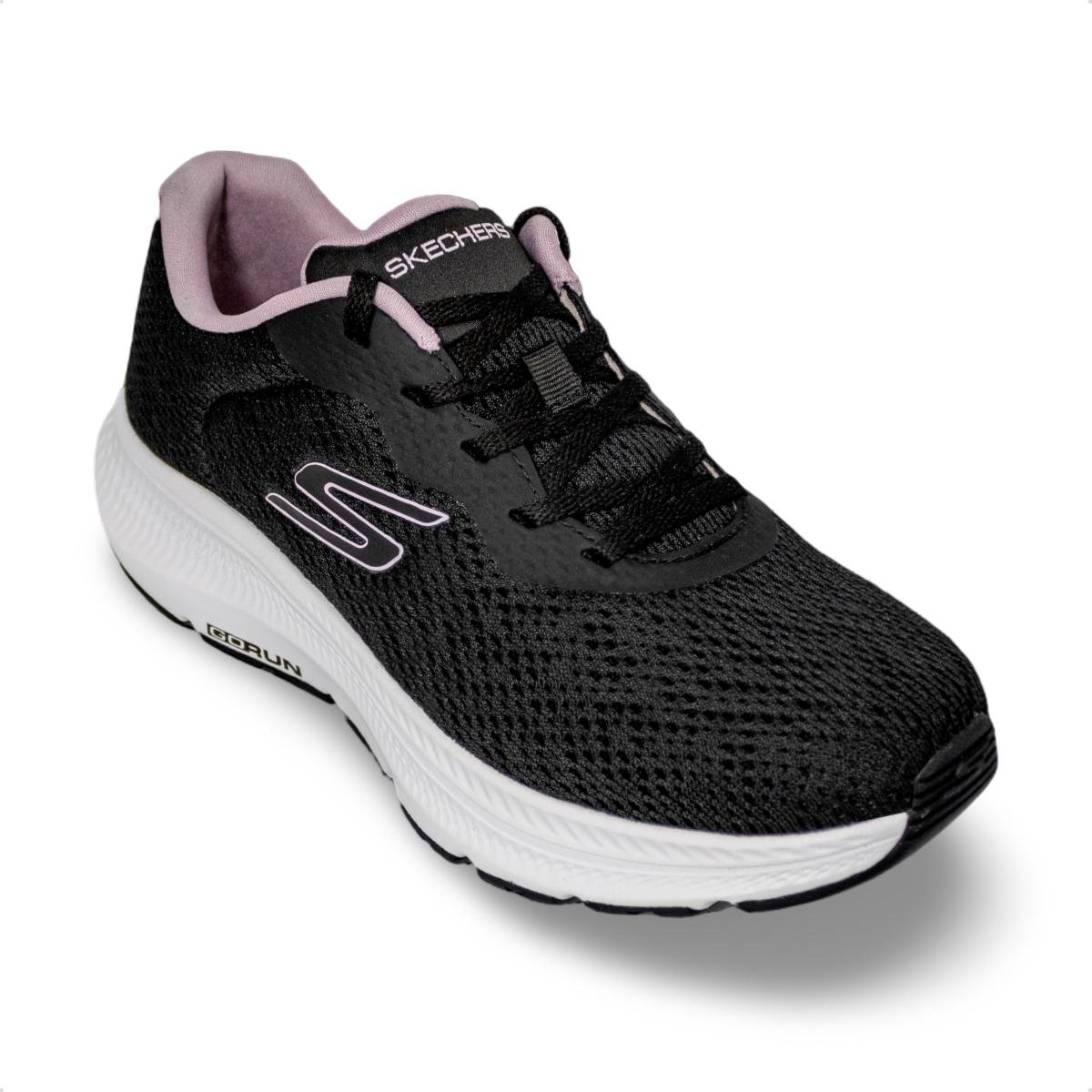 Tênis Skechers Feminino Go Run Consistent 2.0 - Ayrah Corrida Preto/Lilás 2