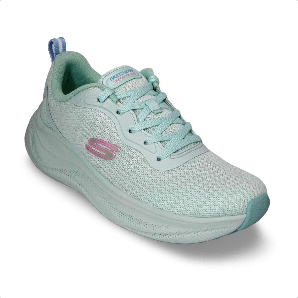 Tênis Skechers Feminino Skech Cloud Azul Claro 2