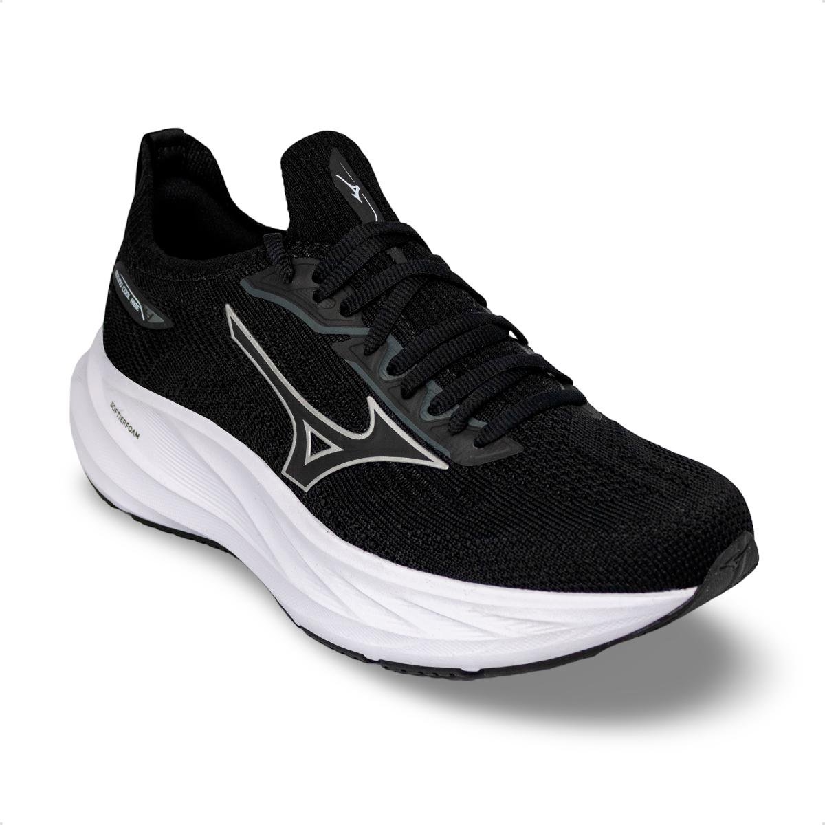 Tênis Mizuno Masculino Cool Ride 4 Corrida Preto/Branco 2