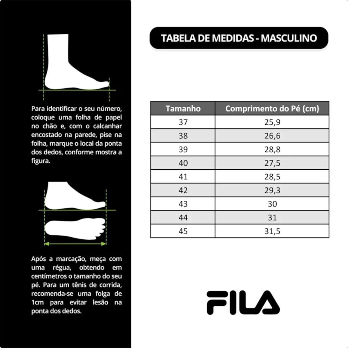 Tênis Fila Masculino Impulser Corrida Preto/Bege 7
