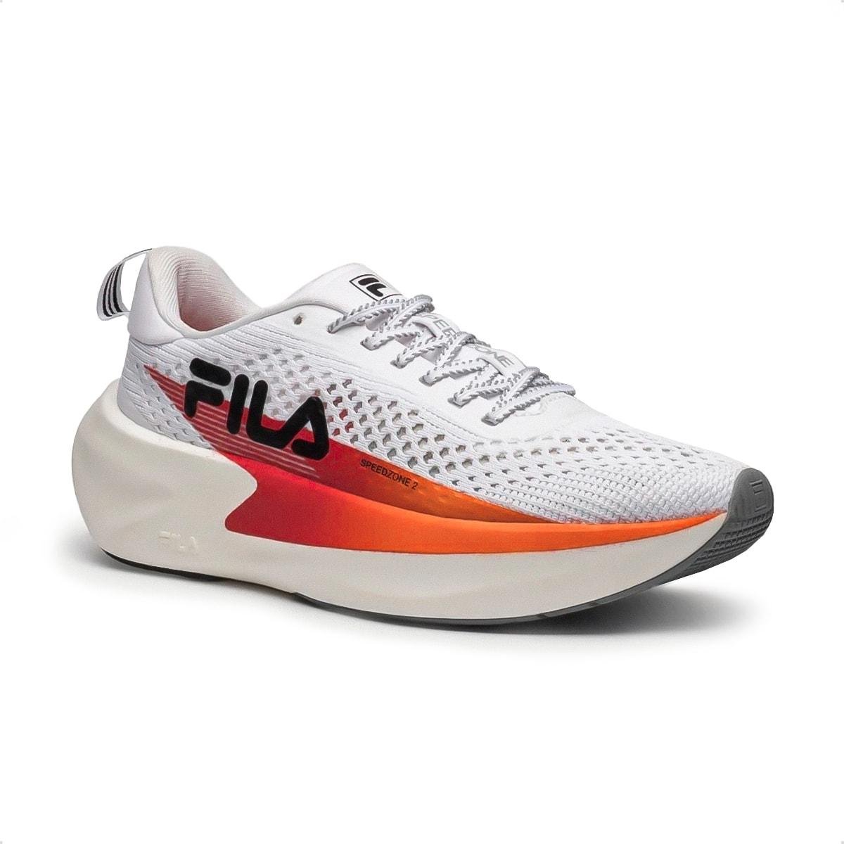 Tênis Fila Feminino Speedzone 2 Corrida Branco/Vermelho 2