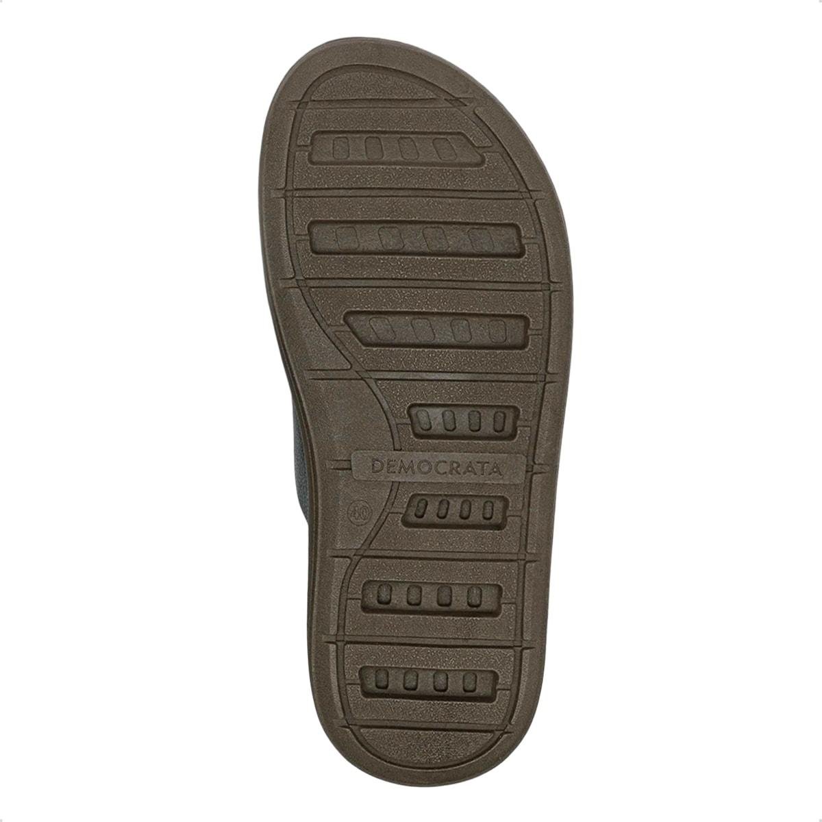 Sandália de Couro Democrata Masculina Livo 700203 Marrom 4