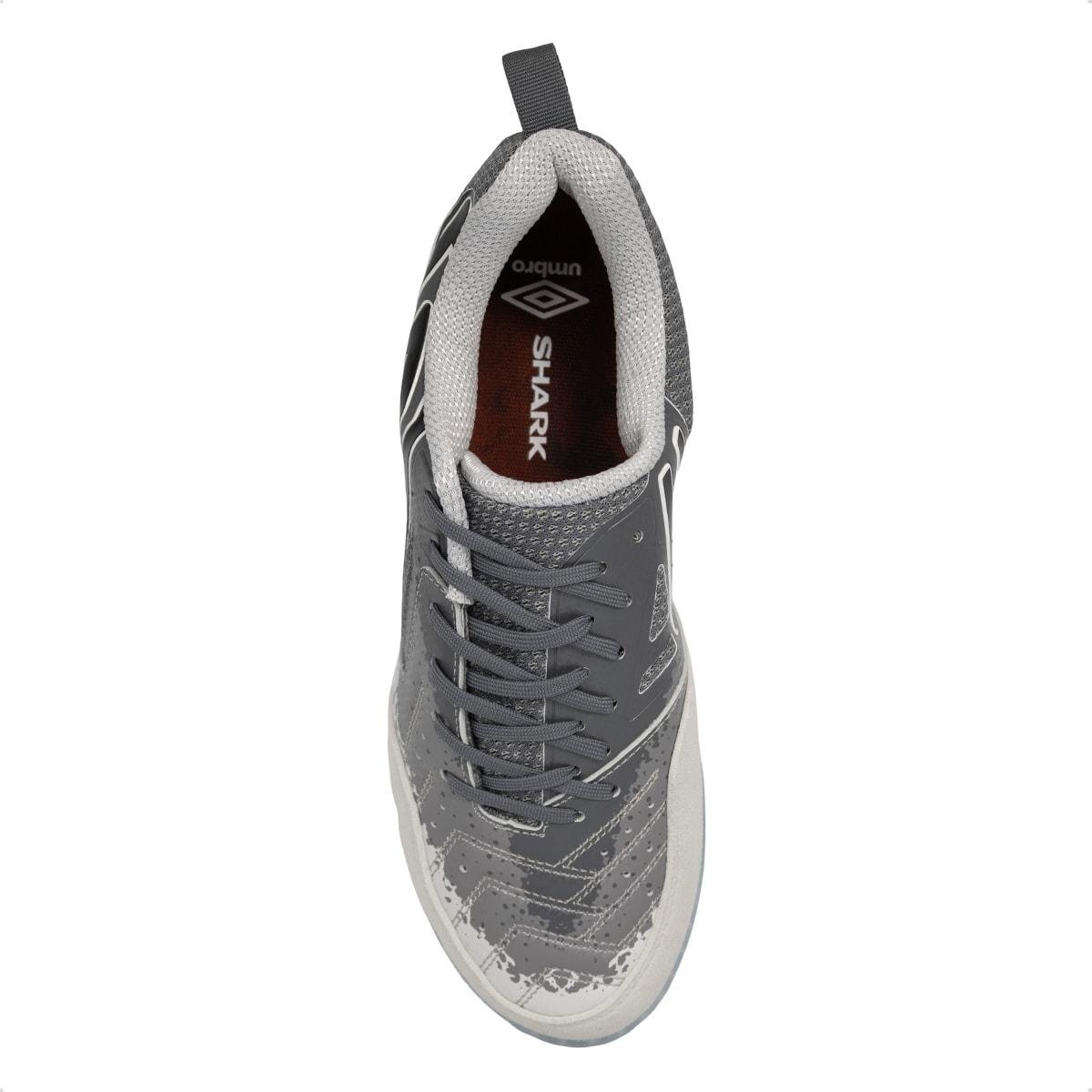 Chuteira Futsal Umbro Pro 5 Bump Shark Grafite/Vermelho 3