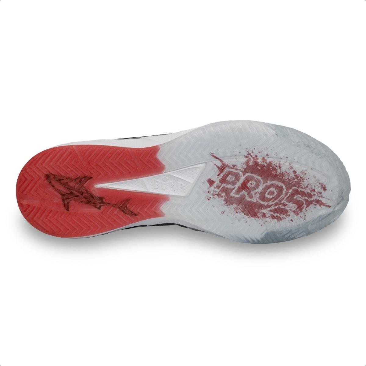 Chuteira Futsal Umbro Pro 5 Bump Shark Grafite/Vermelho 6