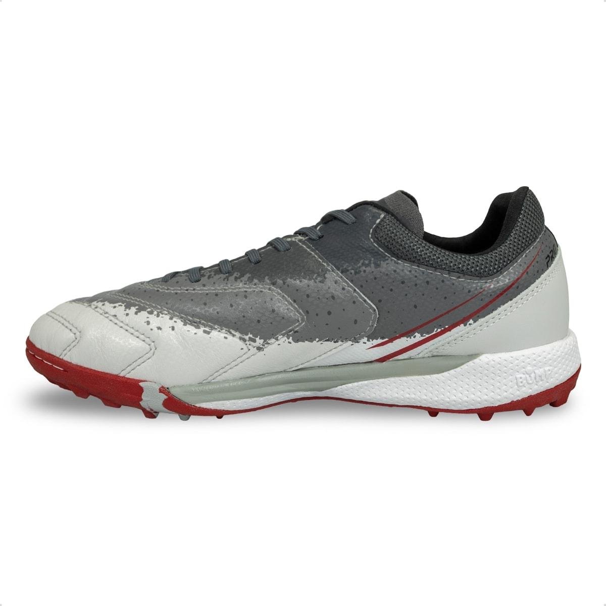 Chuteira Society Umbro Adam Master Class Pro Bump Shark Grafite/Vermelho 4