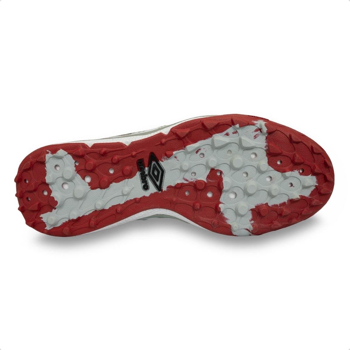 Chuteira Society Umbro Adam Master Class Pro Bump Shark Grafite/Vermelho 6