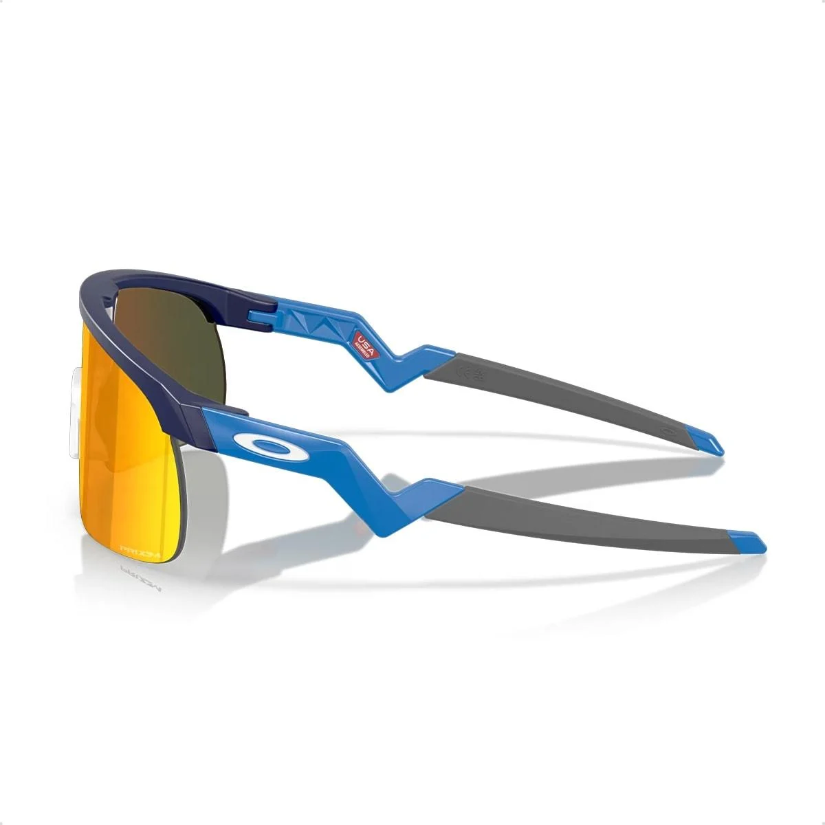 Óculos de Sol Oakley Infantil Resistor Prizm Ruby Ciclismo Azul/Laranja 5
