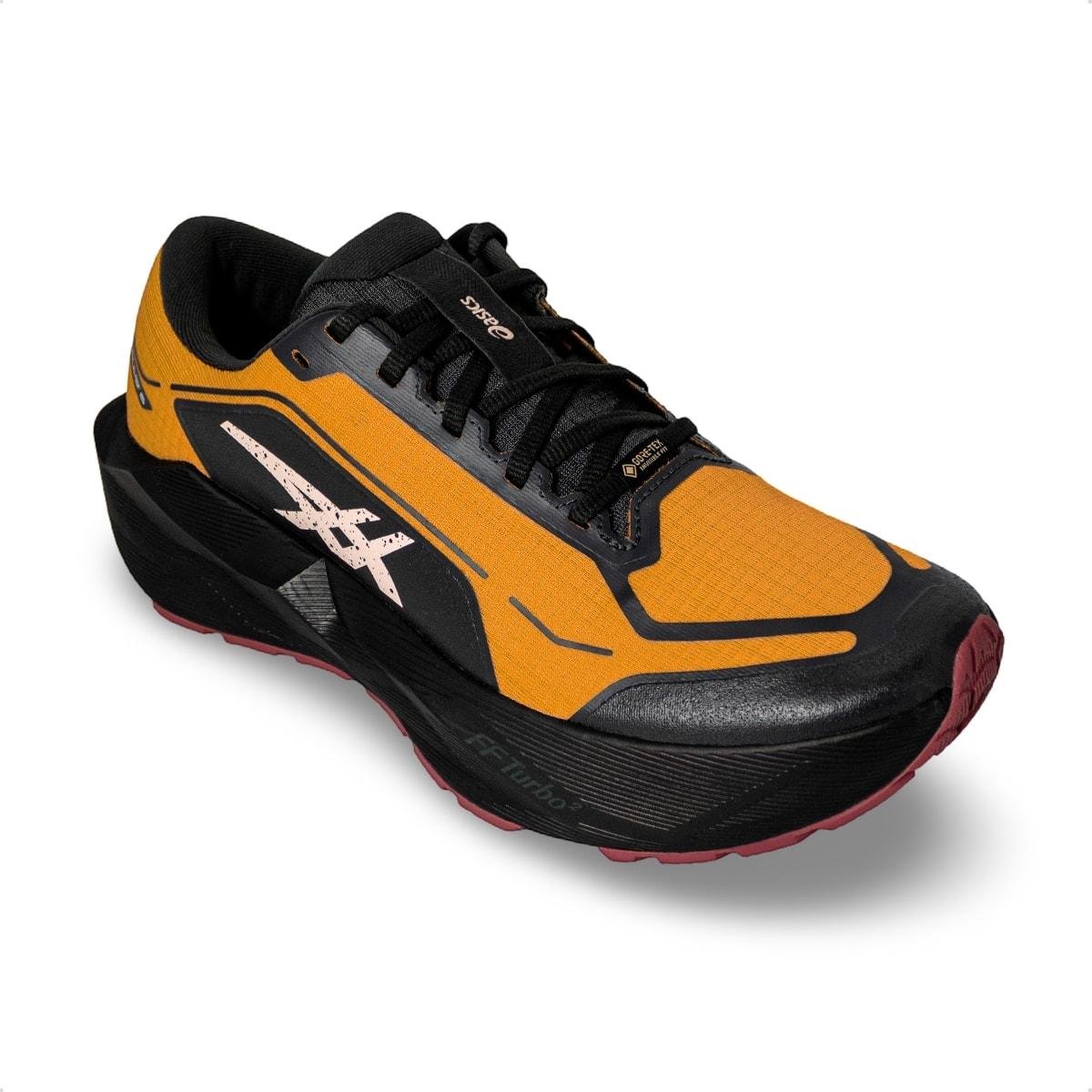 Tênis Asics Masculino Novablast 6 GTX Corrida Mostarda 2