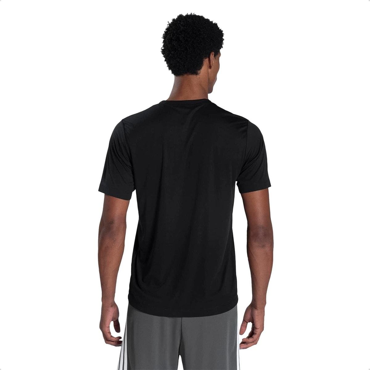 Camiseta Adidas Masculina De Poliéster Preto 3