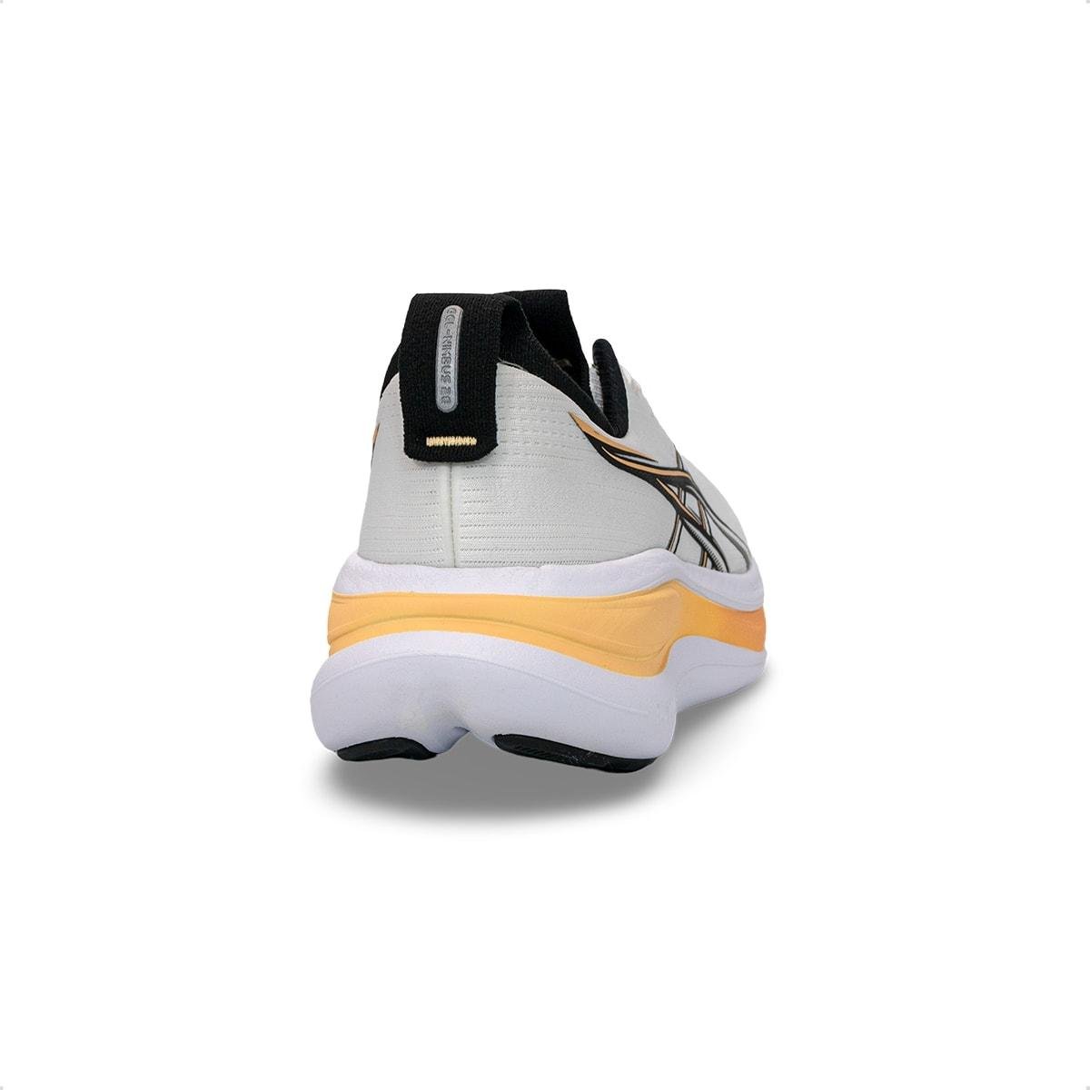 Tênis Asics Masculino Gel-Nimbus 28 Corrida Branco/Laranja 5