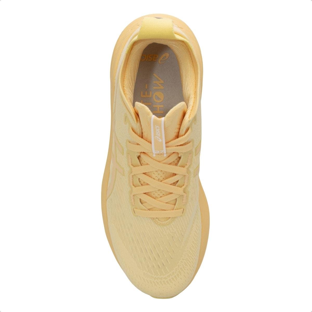 Tênis Asics Masculino Gel-Nimbus 27 Lite-Show Corrida Laranja/Amarelo 3